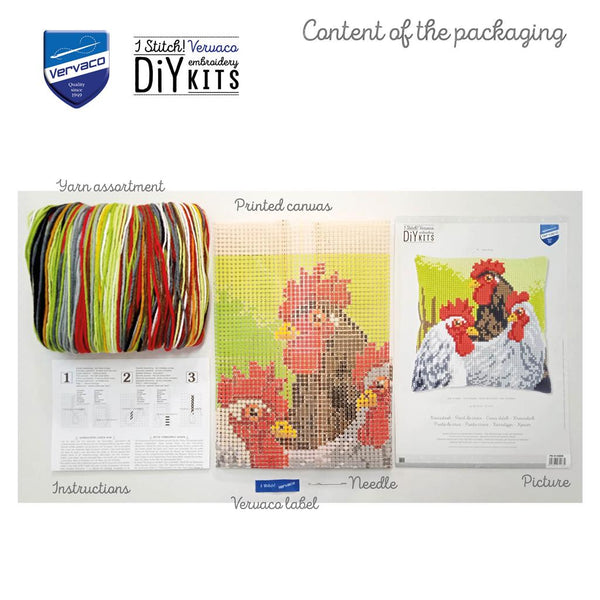 DIY Cross stitch cushion kit