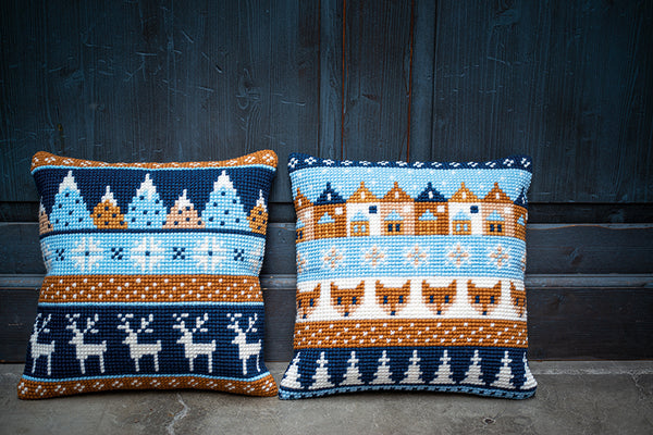 DIY Cross stitch cushion kit