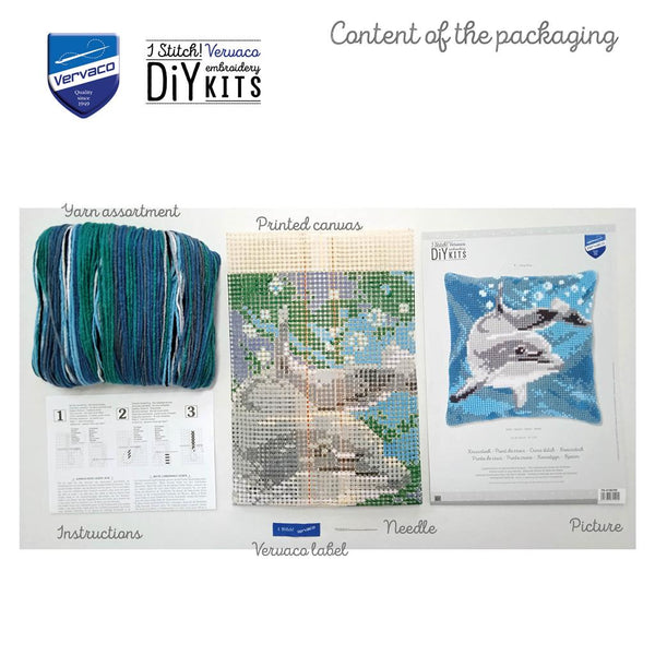 DIY Cross stitch cushion kit