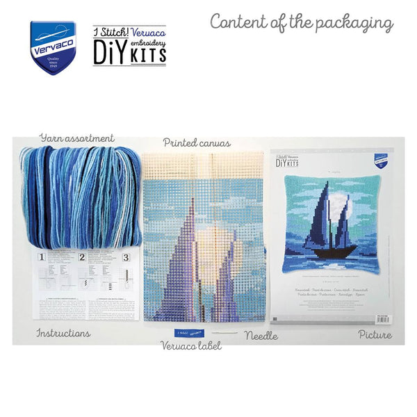 DIY Cross stitch cushion kit