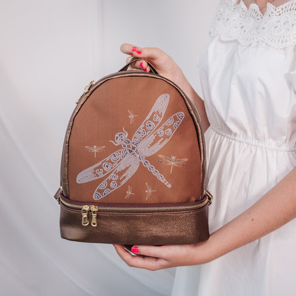 Backpack for embroidery with beads kit