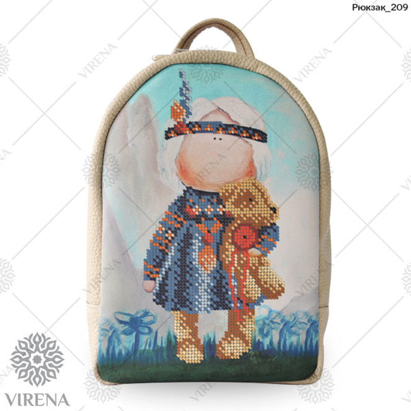 Backpack for embroidery with beads kit