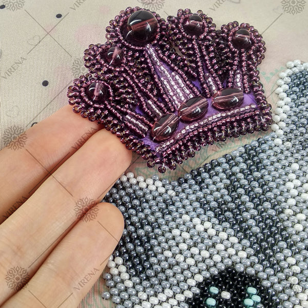 Bead embroidery kit for a backpack