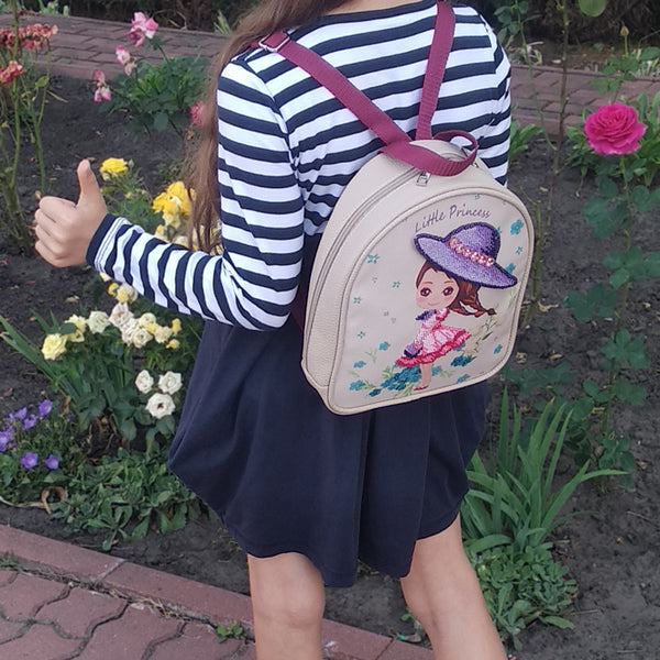 Bead embroidery kit for a backpack