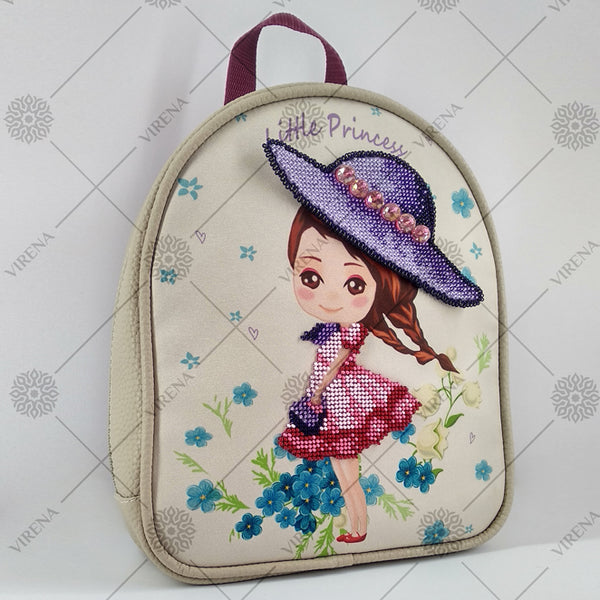 Bead embroidery kit for a backpack