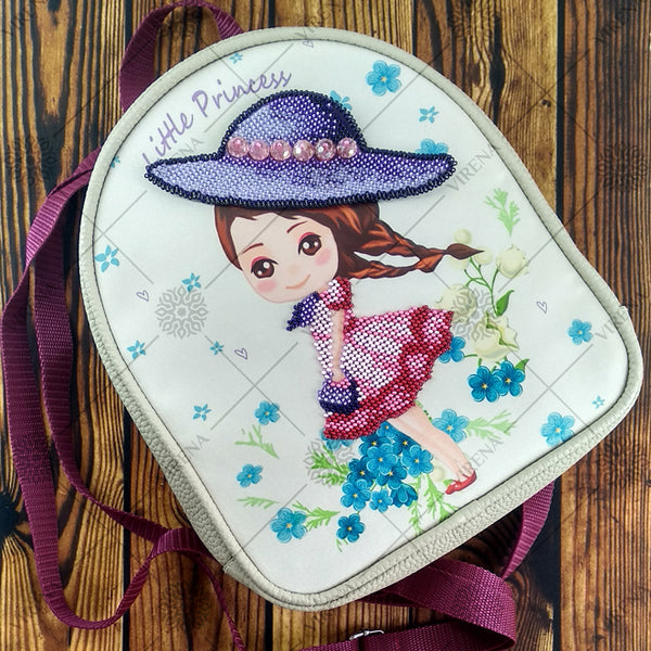 Bead embroidery kit for a backpack