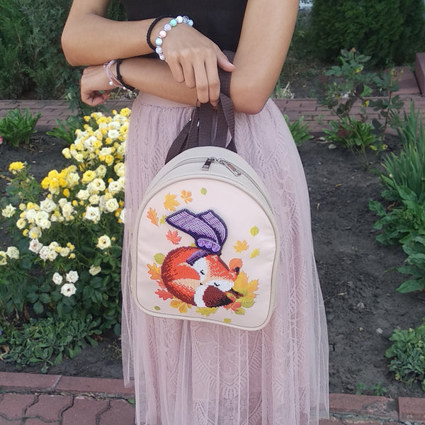 Bead embroidery kit for a backpack