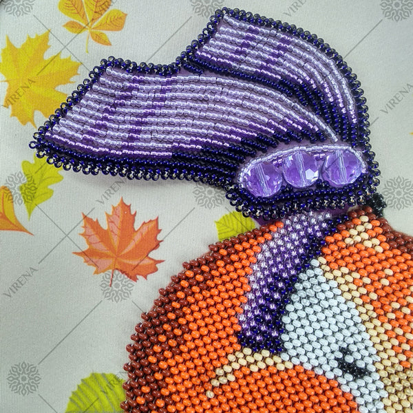 Bead embroidery kit for a backpack