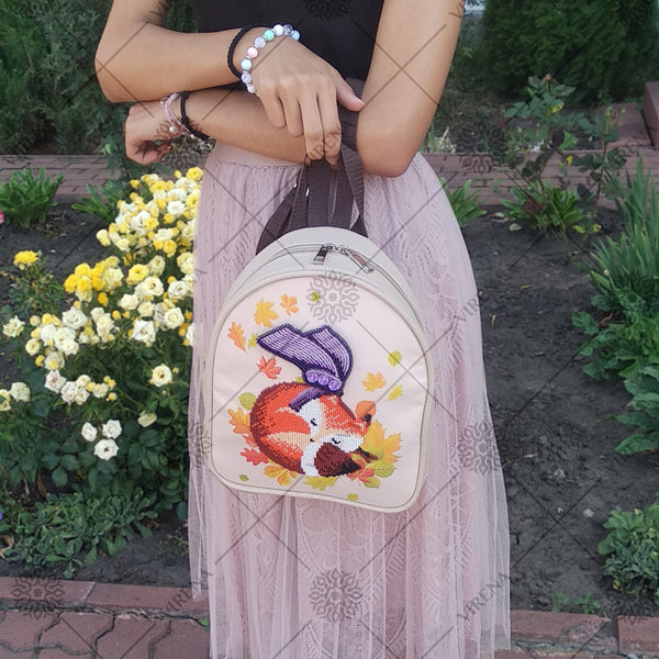 Bead embroidery kit for a backpack