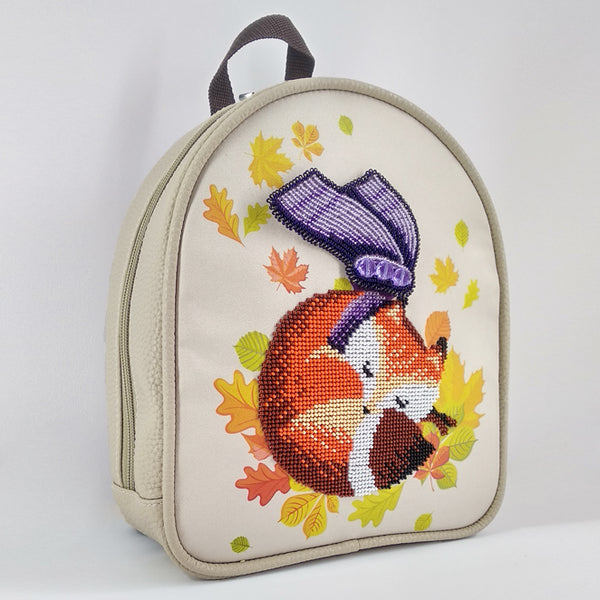 Bead embroidery kit for a backpack