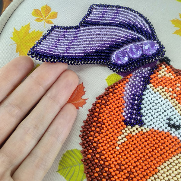 Bead embroidery kit for a backpack