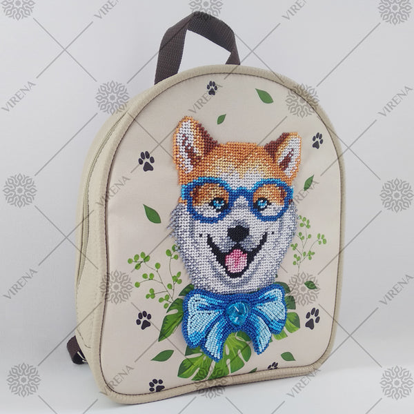 Bead embroidery kit for a backpack