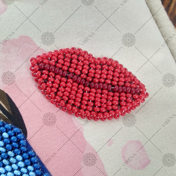 Bead embroidery kit for a backpack