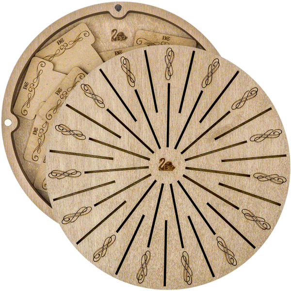 Box for handicraft + 32 bobbins FLZB(N)-057