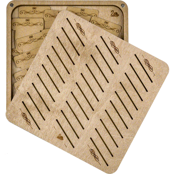 Box for handicraft + 32 bobbins FLZB(N)-061