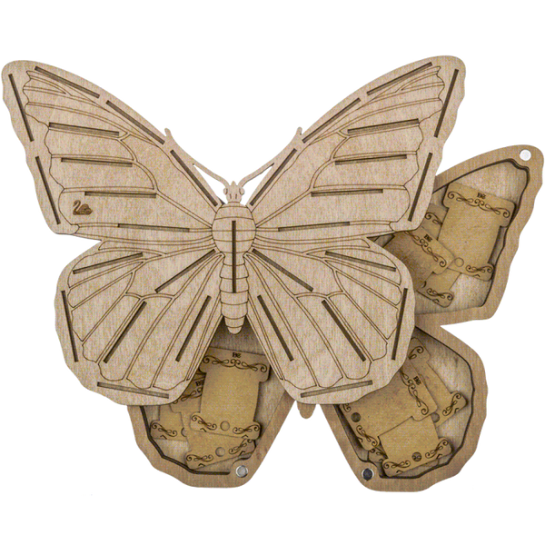 Box for handicraft + 33 bobbins