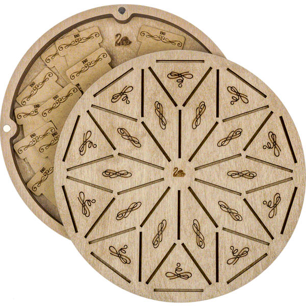 Box for handicraft + 17 bobbins