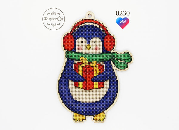 DIY Cross stitch kit on wood