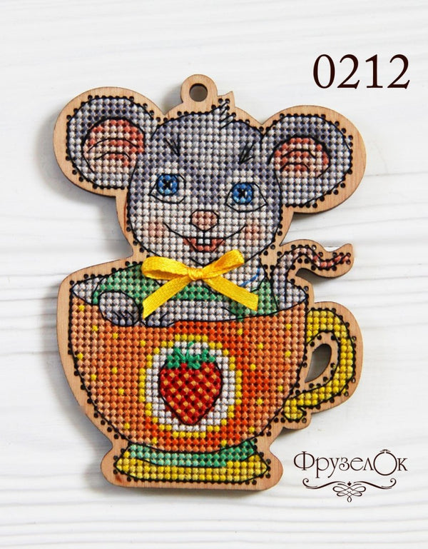 DIY Cross stitch kit on wood