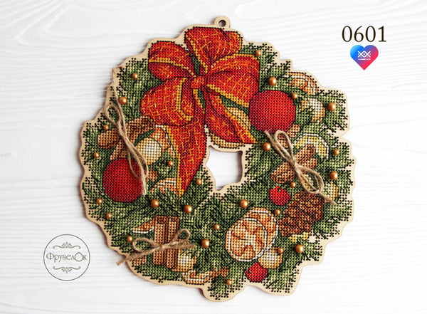 DIY Cross stitch kit on wood