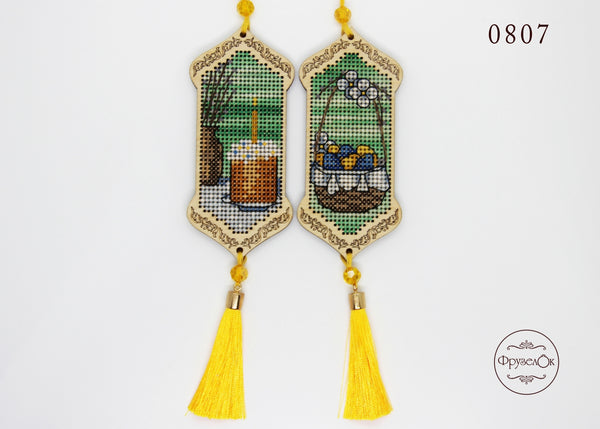 DIY Cross stitch kit on wood