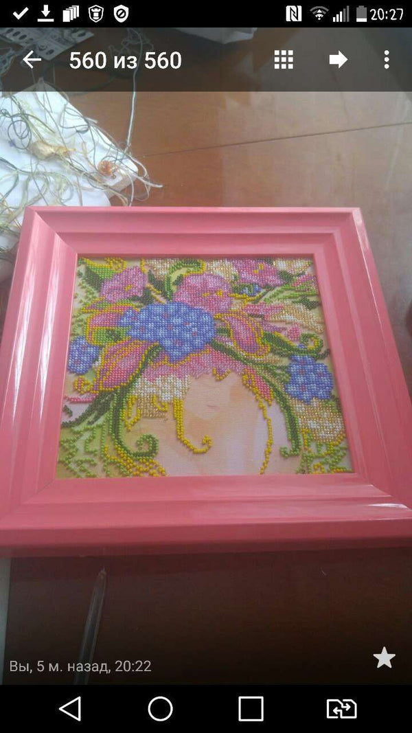 Canvas for bead embroidery