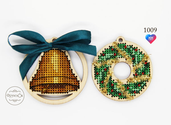 DIY Cross stitch kit on wood