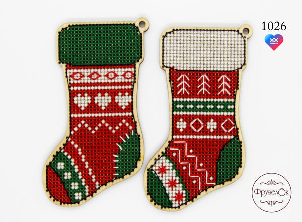 DIY Cross stitch kit on wood