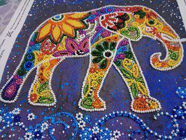 Canvas for bead embroidery