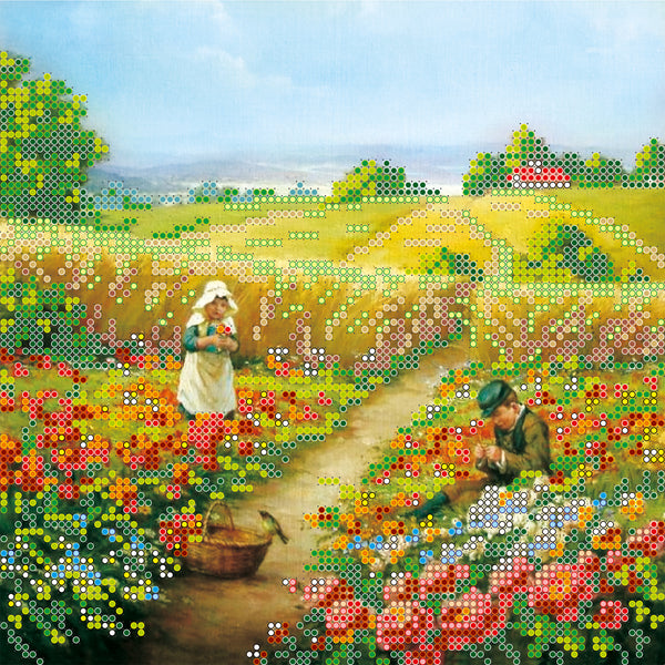 Canvas for bead embroidery