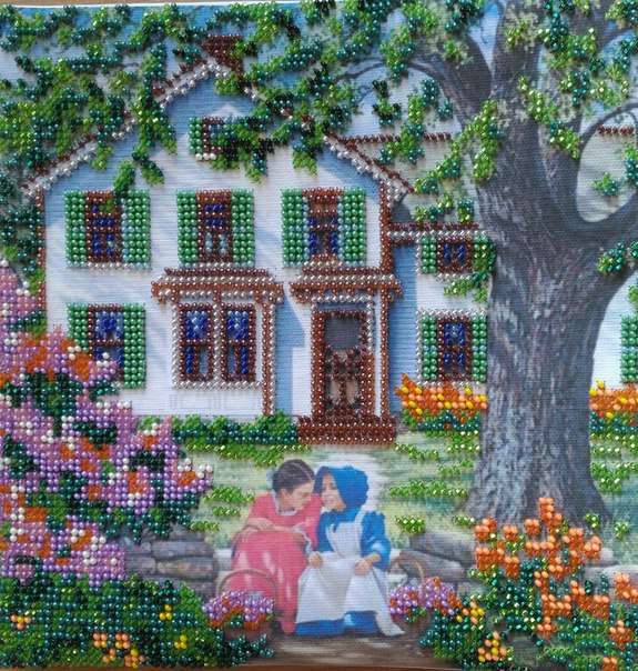 Canvas for bead embroidery