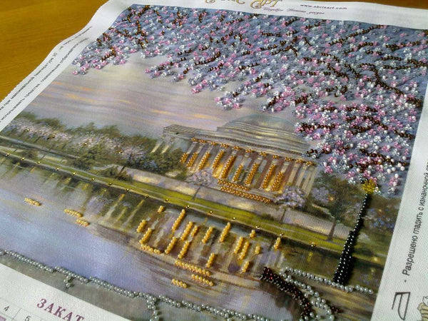 Canvas for bead embroidery