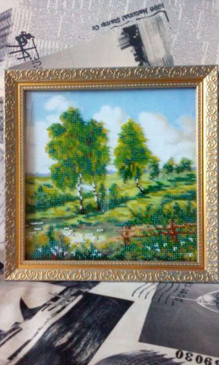 Canvas for bead embroidery