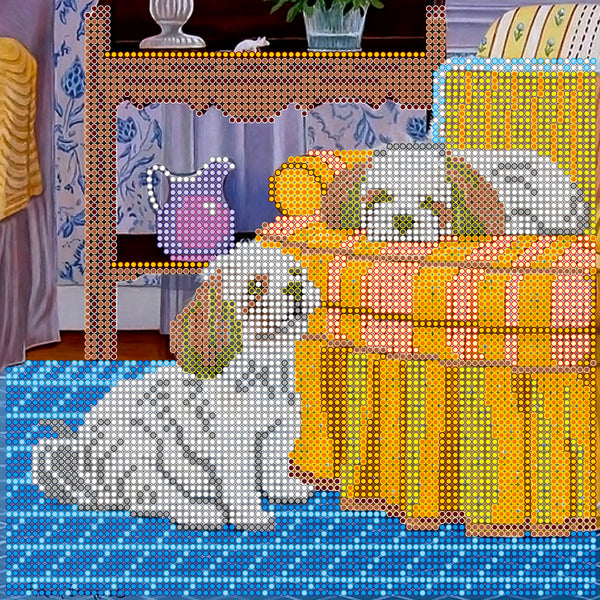 Canvas for bead embroidery