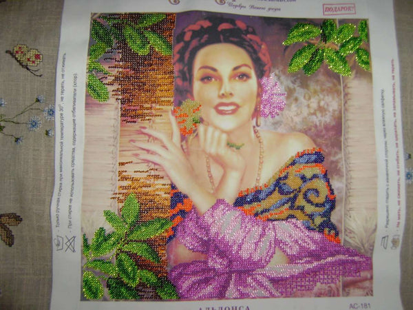 Canvas for bead embroidery