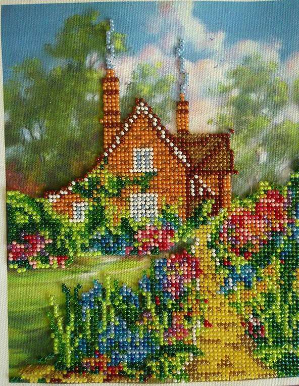 Canvas for bead embroidery