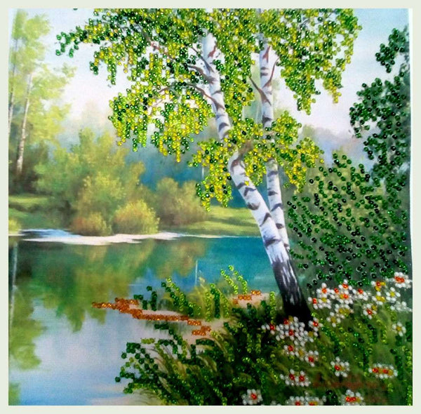 Canvas for bead embroidery