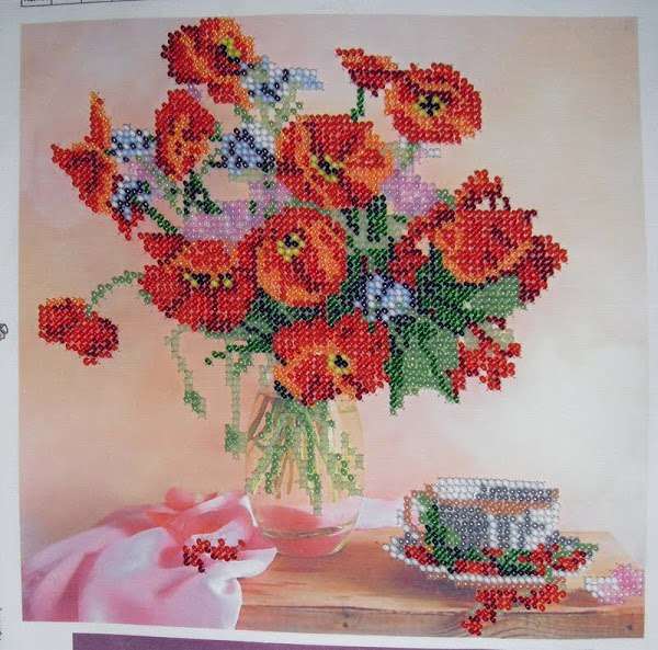 Canvas for bead embroidery