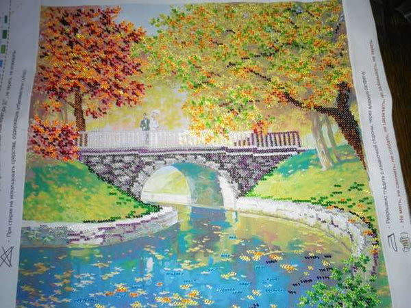 Canvas for bead embroidery