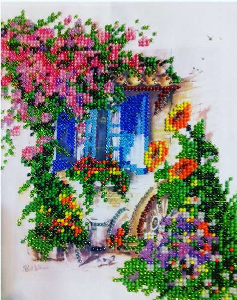 Canvas for bead embroidery