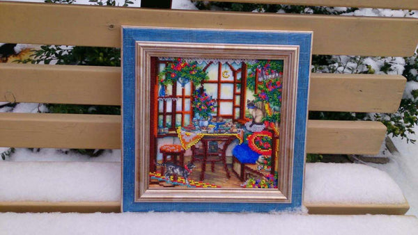 Canvas for bead embroidery