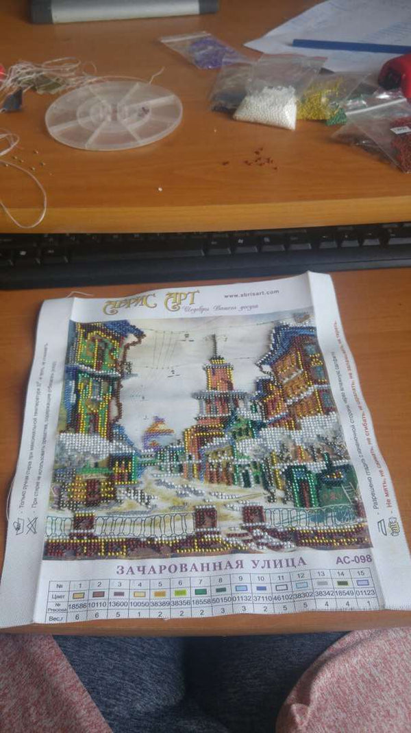 Canvas for bead embroidery