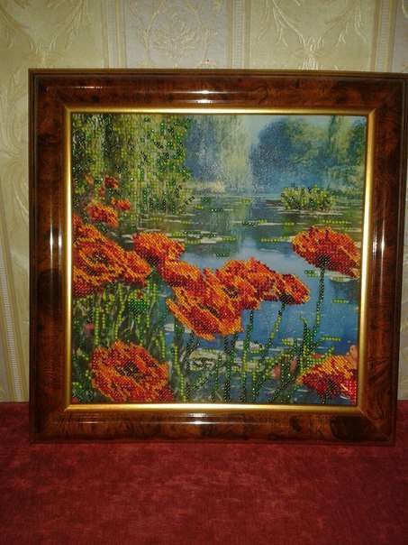 Canvas for bead embroidery