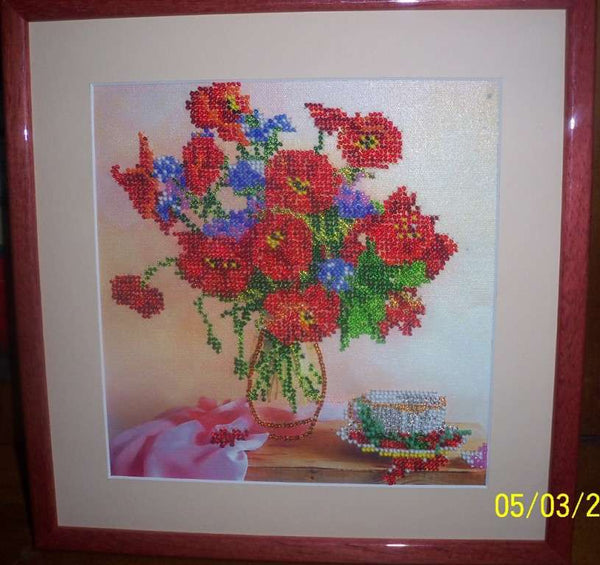 Canvas for bead embroidery