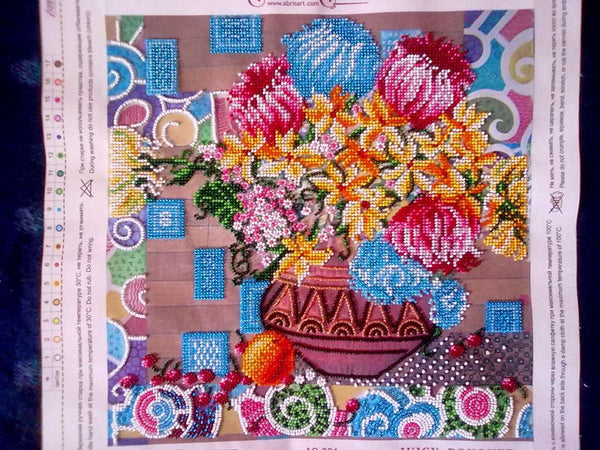 Canvas for bead embroidery