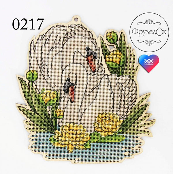 DIY Cross stitch kit on wood