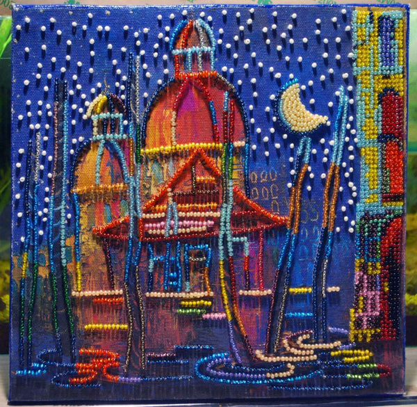 Canvas for bead embroidery