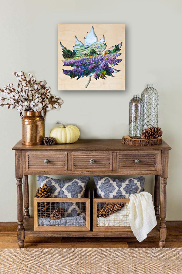 DIY Bead Embroidery Kit with decorative wooden frame