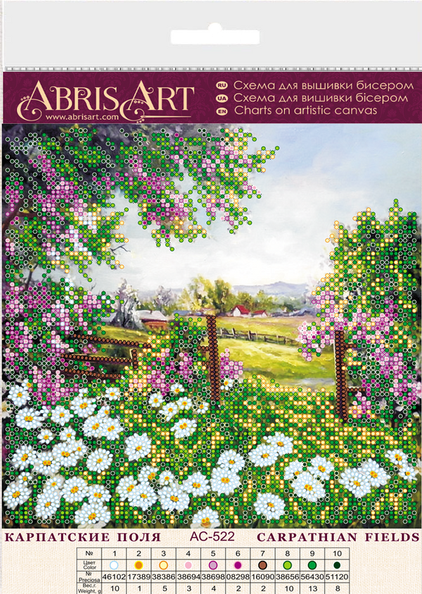 Canvas for bead embroidery