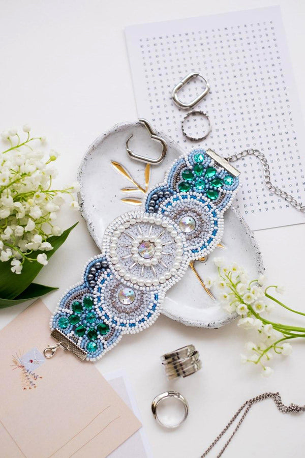DIY Beadwork kit for creating bracelet